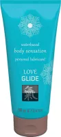 SHIATSU intim síkosító Love Glide Waterbased 100 ml - vízbázisú, bőrápoló, íz- és illatmentes, óvszerhez és segédeszközhöz is