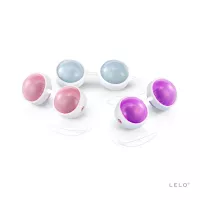 LELO gésagolyó Beads Plus - 3 különböző súlyú és színű golyópár, vízálló