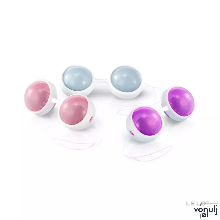 LELO gésagolyó Beads Plus - 3 különböző súlyú és színű golyópár, vízálló