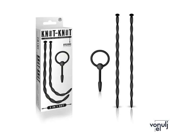 BDSM dilátor szett NMC Knot-Knot Silicone Urethral Sounding Kit II