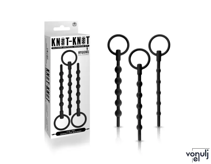 BDSM dilátor szett NMC Knot-Knot 3-In-1 Beaded Sounding Set