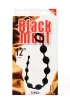 CHISA NOVELTIES anál gyöngysor Playful Beads - fekete színben, vibráció nélküli, rugalmas, vízálló, (31 cm)