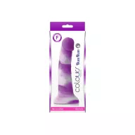 NS NOVELTIES élethű dildó COLOURS PLEASURE YUM YUM 6" DILDO PURPLE - lila színben, kis méretű, letapasztható, szilikon, vízálló (15 cm)