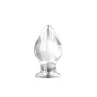 NS NOVELTIES fenékdugó Renegade Glass Knight Clear - áttetsző színben, üveg, vízálló (13,2 cm)