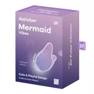 Léghullámos rezgő csiklóizgató Satisfyer Mermaid Vibes Violet - akkumulátoros,vízálló