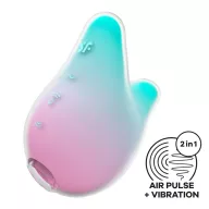 Léghullámos rezgő csiklóizgató Satisfyer Mermaid Vibes Mint/Pink - akkumulátoros,vízálló