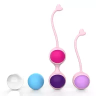 MISTRESS gésagolyó Beautiful Kegel Balls I - többszínű, 1 és 2 golyós változatban, 5 eltérő súlyú golyó, vízálló