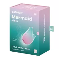 Léghullámos rezgő csiklóizgató Satisfyer Mermaid Vibes Mint/Pink - akkumulátoros,vízálló