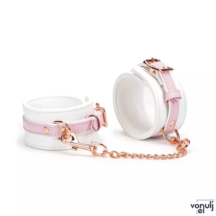 BDSM szex bilincs Liebe Seele White&Pink - bokára