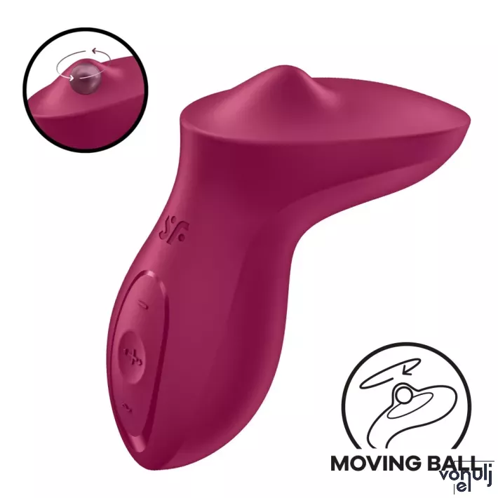 Rezgő csiklóizgató Satisfyer Exciterrr berry - akkumulátoros,vízálló