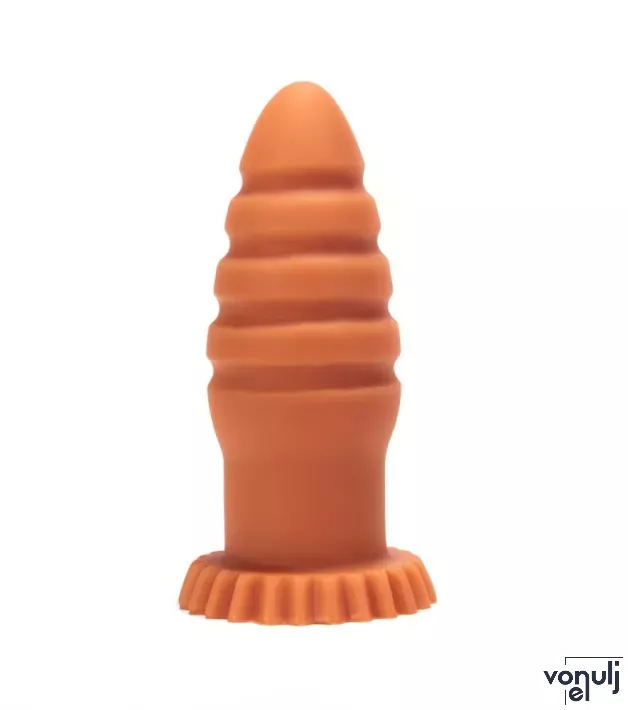 X-MEN fenékdugó 6.2 inch Butt Plug Flesh - testszínű, letapasztható, szilikon, 16 cm