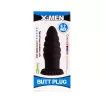 X-MEN fenékdugó 6.2 inch Butt Plug Flesh - testszínű, letapasztható, szilikon, 16 cm