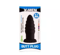 X-MEN fenékdugó 6.2 inch Butt Plug Flesh - testszínű, letapasztható, szilikon, 16 cm