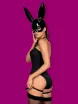 OBSESSIVE szexi nyuszi jelmez Bunny Costume - fekete színben, S/M méretben