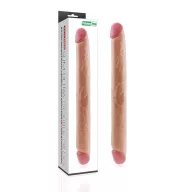 LOVETOY kétvégű dildó Realistic Slim Ultra Double Dildo - realisztikus, testszínű, hajlítható, vízálló, PVC ( 45 cm )