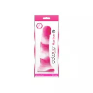 NS NOVELTIES élethű dildó COLOURS PLEASURE YUM YUM 6" DILDO PINK - rózsaszín színben, kis méretű, letapasztható, szilikon, vízálló (15 cm)