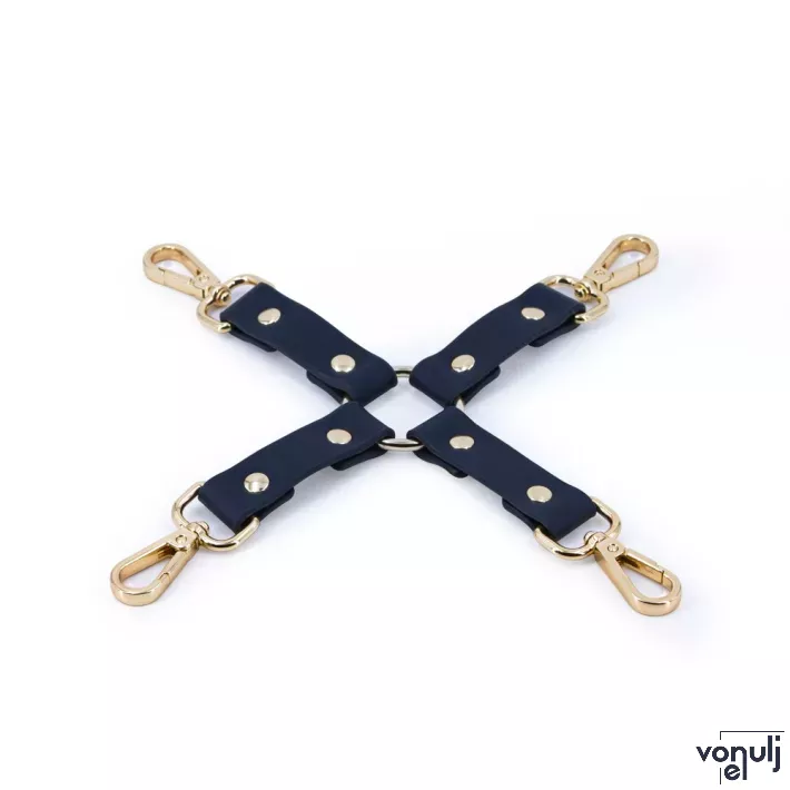 NS NOVELTIES rögzítő Bondage Couture Hog Tie Blue - kék színben