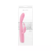 NS NOVELTIES csiklóizgatós vibrátor Luxe Skye Pink - rózsaszín színben, g-pontos, akkumulátoros, vízálló