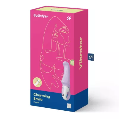 SATISFYER G-pont vibrátor Vibes Charming Smile - lila színben, vízálló, akkumulátoros