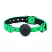 NS NOVELTIES szájpecek Electra Ball Gag Green - zöld színben, fetish játékokhoz