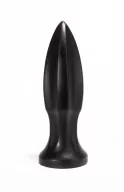 X-MEN fenékdugó 11.8 inch Butt Plug Black - fekete színben, letapasztható, PVC, 30 cm