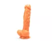 X-MEN élethű dildó Hunter's 11" Cock Flesh 1 - Nagy méretű, herékkel, letapasztható, testszínű, PVC (28 cm)