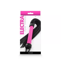 NS NOVELTIES korbács Electra Flogger Pink - rózsaszín és fekete színben, fetish játékokhoz