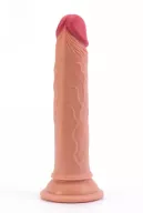 LOVETOY  élethű dildó 7" NATURE COCK - közepes méretű, herék nélkül, kétrétegű, letapasztható, szilikon (18 cm)