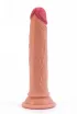 LOVETOY  élethű dildó 7" NATURE COCK - közepes méretű, herék nélkül, kétrétegű, letapasztható, szilikon (18 cm)