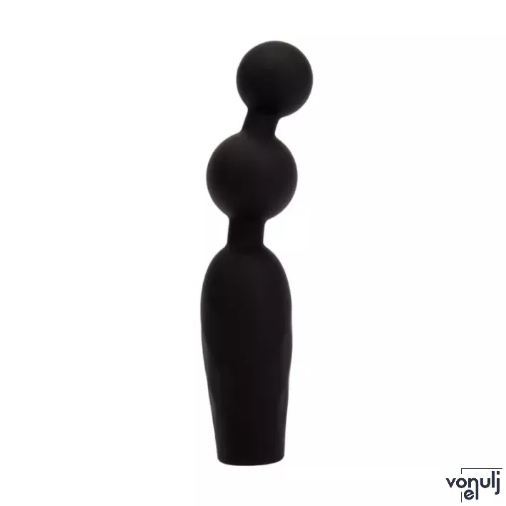 CHISA NOVELTIES análbot Vibrating Booty Beads - fekete színben, vibrációs funkcióval, vízálló, akkumulátoros, (13,6 cm)