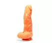 X-MEN élethű dildó Super sized 11" Cock Flesh - Nagy méretű, herékkel, letapasztható, testszínű, PVC (28 cm)