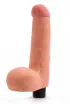 LOVETOY élethű vibrátor 8" Real Softee Vibrating Dildo 4 - realisztikus, vízálló, elemes, TPE (20 cm)