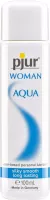 PJUR intim síkosító Woman Aqua Bottle 100 ml - hölgyeknek,vízbázisú,érzékeny bőrre is,olaj,zsír,illat- és ízmentes,óvszerhez és segédeszközhöz is