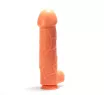 X-MEN élethű dildó Super sized 11" Cock Flesh 3 - Nagy méret, herékkel, letapasztható, testszínű, PVC (28 cm)