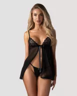 Szexi babydoll és tanga Obsessive Blomentis M/L