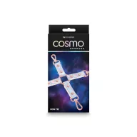 NS NOVELTIES rögzítő Cosmo Bondage Hogtie Rainbow - hologramos szivárvány színben, 4 rögzítési ponttal