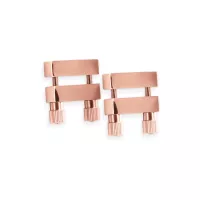 NS NOVELTIES mellbimbó csipesz Bound Nipple Clamps V1 Rose Gold - rózsaarany színben, csavarral állítható, BDSM szex kelléke