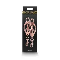 NS NOVELTIES mellbimbó csipesz Bound Nipple Clamps C3 Rose Gold - rózsaarany színben, BDSM szex kelléke