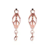 NS NOVELTIES mellbimbó csipesz Bound Nipple Clamps C3 Rose Gold - rózsaarany színben, BDSM szex kelléke