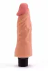 LOVETOY élethű vibrátor 7" Real Softee Vibrating Dildo 1 - realisztikus, vízálló, elemes, TPE (18 cm)