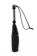 GUILTY PLEASURE erotikus korbács Silicone Flogger Whip - fekete színben