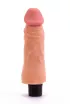 LOVETOY élethű vibrátor 7" Real Softee Vibrating Dildo 1 - realisztikus, vízálló, elemes, TPE (18 cm)