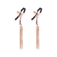 NS NOVELTIES mellbimbó csipesz Bound Nipple Clamps D2 Rose Gold - rózsaarany és fekete színben,állítható,gyönyörű arany szálakkal,BDSM szex kelléke