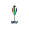 NS NOVELTIES anál plug Rear Assets Clover Multicolor - szivárvány színben, fém, vízálló, (9,2 cm)