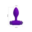 PRETTY LOVE fenékdugó Vibra Butt Plug Purple - lila színben, vibrátoros, elemes