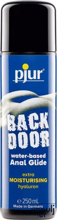 PJUR intim síkosító Back Door Comfort Water Anal Glide 250 ml - anális,vízbázisú,hialuronsavval a hidratált bőrért,illatmentes,latex óvszerhez is