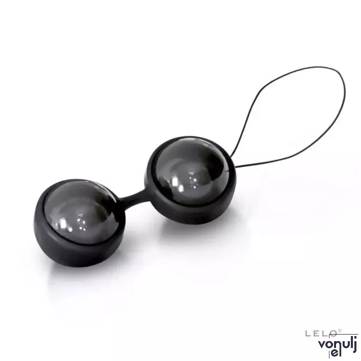 LELO gésagolyó Luna Beads Noir -  fekete színű, 2 azonos méretű, vízálló