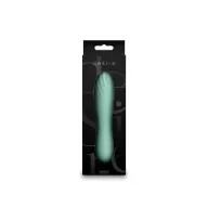 NS NOVELTIES rúdvibrátor Desire Destiny Mint - menta színben, bordázott stimuláló felszínnel, vízálló, akkumulátoros