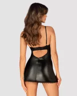 Obsessive szexi ruha tangával Norides chemise & thong - fekete színben, M/L méretben