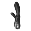 SATISFYER csiklóizgatós vibrátor Heat Climax + - fekete színben, vízálló, okos, melegítő funkcióval, akkumulátoros, ingyenes applikációval